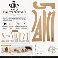 AHŞAP RİGA CETVEL TAKIMI 7 PARCA 